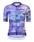 MONTON jersey de manga corta - SKULL OILPAINT LADY - púrpura/azul