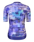 MONTON jersey de manga corta - SKULL OILPAINT LADY - púrpura/azul