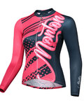 MONTON maillot de verano de manga larga - FERNYARN LADY SUMMER - negro/rojo