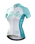 MONTON jersey de manga corta - REVELATION LADY - turquesa/blanco