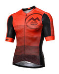 MONTON jersey de manga corta - GRADIENT FUN - negro/rojo