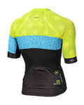 MONTON jersey de manga corta - CLIMBING FLOWER - negro/amarillo