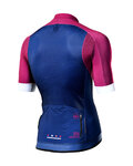 MONTON jersey de manga corta - GEO-SCALE CLARET - azul/rosa