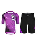 MONTON Maillot y pantalón MTB - BAM MTB - púrpura/negro