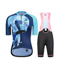 MONTON mega set - FLAMINGO LADY - azul/negro