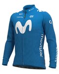 ALÉ maillot de invierno de manga larga - MOVISTAR 2021 WINTER - azul claro