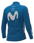 ALÉ maillot de invierno de manga larga - MOVISTAR 2021 WINTER - azul claro