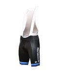 GIORDANA pantalones cortos de tirantes - MITCHELTON-SCOTT '19 - turquesa/negro