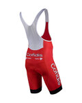 NALINI pantalones cortos de tirantes - COFIDIS 2021 - rojo/blanco