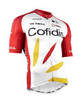 NALINI jersey de manga corta - COFIDIS 2021 - blanco/rojo
