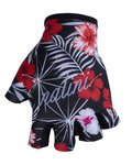 NALINI guantes de dedos cortos - AIS LADY CIMA - rojo/negro