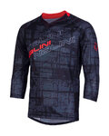 NALINI maillot de verano de manga larga - AIS HILL MTB - negro/rojo