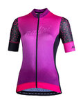 NALINI jersey de manga corta - AIS STILOSA 2.0 LADY - púrpura/negro/rosa