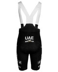 PISSEI pantalones cortos de tirantes - UAE TEAM EMIRATES 2024 MAGISTRALE - negro