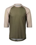 POC jersey de manga corta - MTB PURE 3/4  - verde/beige