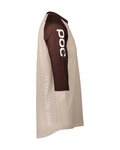 POC jersey de manga corta - MTB PURE 3/4 - marrón/beige