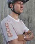 POC jersey de manga corta - MTB PURE - beige/blanco
