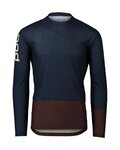 POC maillot de verano de manga larga - MTB PURE - granate/azul