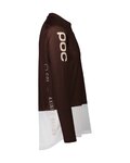 POC maillot de verano de manga larga - MTB PURE - marrón/blanco