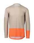 POC maillot de verano de manga larga - MTB PURE - marrón/naranja