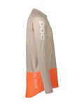 POC maillot de verano de manga larga - MTB PURE - marrón/naranja