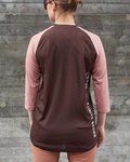 POC jersey de manga corta - MTB PURE 3/4 LADY - marrón/rosa