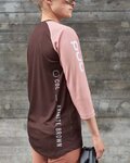 POC jersey de manga corta - MTB PURE 3/4 LADY - marrón/rosa