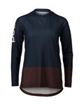 POC maillot de verano de manga larga - MTB PURE LADY - marrón/azul
