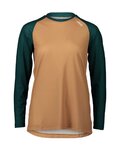 POC maillot de verano de manga larga - MTB PURE LADY - verde/marrón