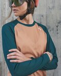 POC maillot de verano de manga larga - MTB PURE LADY - verde/marrón