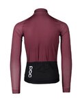 POC maillot de verano de manga larga - ESSSENTIAL ROAD - negro/granate