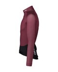 POC maillot de verano de manga larga - ESSSENTIAL ROAD - negro/granate