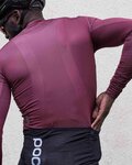POC maillot de verano de manga larga - ESSSENTIAL ROAD - negro/granate