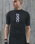 POC jersey de manga corta - ESSENTIAL ROAD LOGO - negro