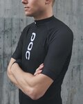 POC jersey de manga corta - ESSENTIAL ROAD LOGO - negro