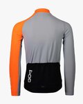 POC maillot de invierno de manga larga - ESSENTIAL ROAD MID - negro/naranja/gris