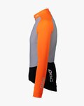 POC maillot de invierno de manga larga - ESSENTIAL ROAD MID - negro/naranja/gris