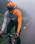 POC maillot de invierno de manga larga - ESSENTIAL ROAD MID - negro/naranja/gris