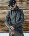 POC sudadera - MERINO ZIP HOOD - gris
