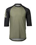 POC jersey de manga corta - MTB PURE 3/4 - negro/verde