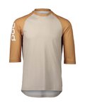 POC jersey de manga corta - MTB PURE 3/4 - marrón/beige