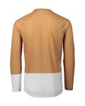 POC maillot de verano de manga larga - MTB PURE - blanco/marrón