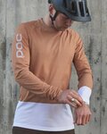 POC maillot de verano de manga larga - MTB PURE - blanco/marrón