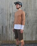POC maillot de verano de manga larga - MTB PURE - blanco/marrón