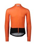 POC maillot de verano de manga larga - ESSENTIAL ROAD - naranja/negro