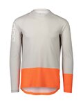POC maillot de verano de manga larga - MTB PURE - gris/naranja