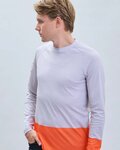 POC maillot de verano de manga larga - MTB PURE - gris/naranja