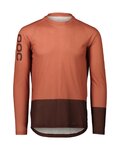 POC maillot de verano de manga larga - MTB PURE - marrón/naranja