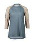 POC jersey de manga corta - MTB PURE 3/4 LADY - azul claro/beige