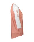 POC jersey de manga corta - MTB PURE 3/4 LADY - blanco/rosa
